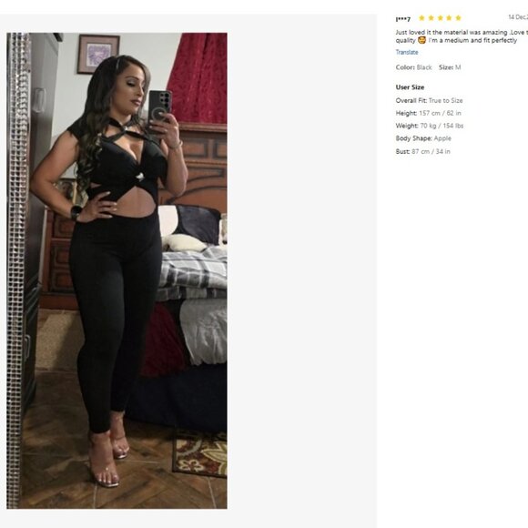 Femme Fatale Janae Cutout Party Unitard Jumpsuit - Picture 8 of 8